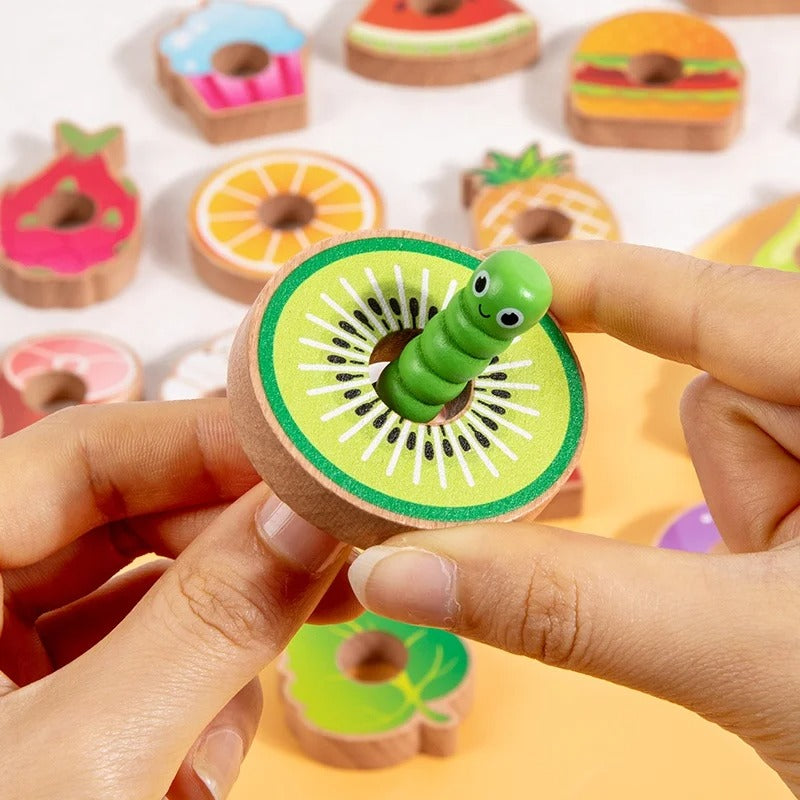 Wooden Threading Toy Set