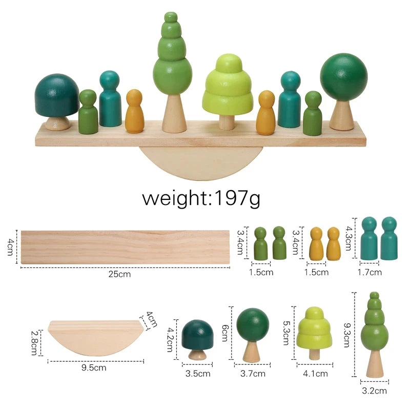 Wooden Montessori Sensory Stacking Toys