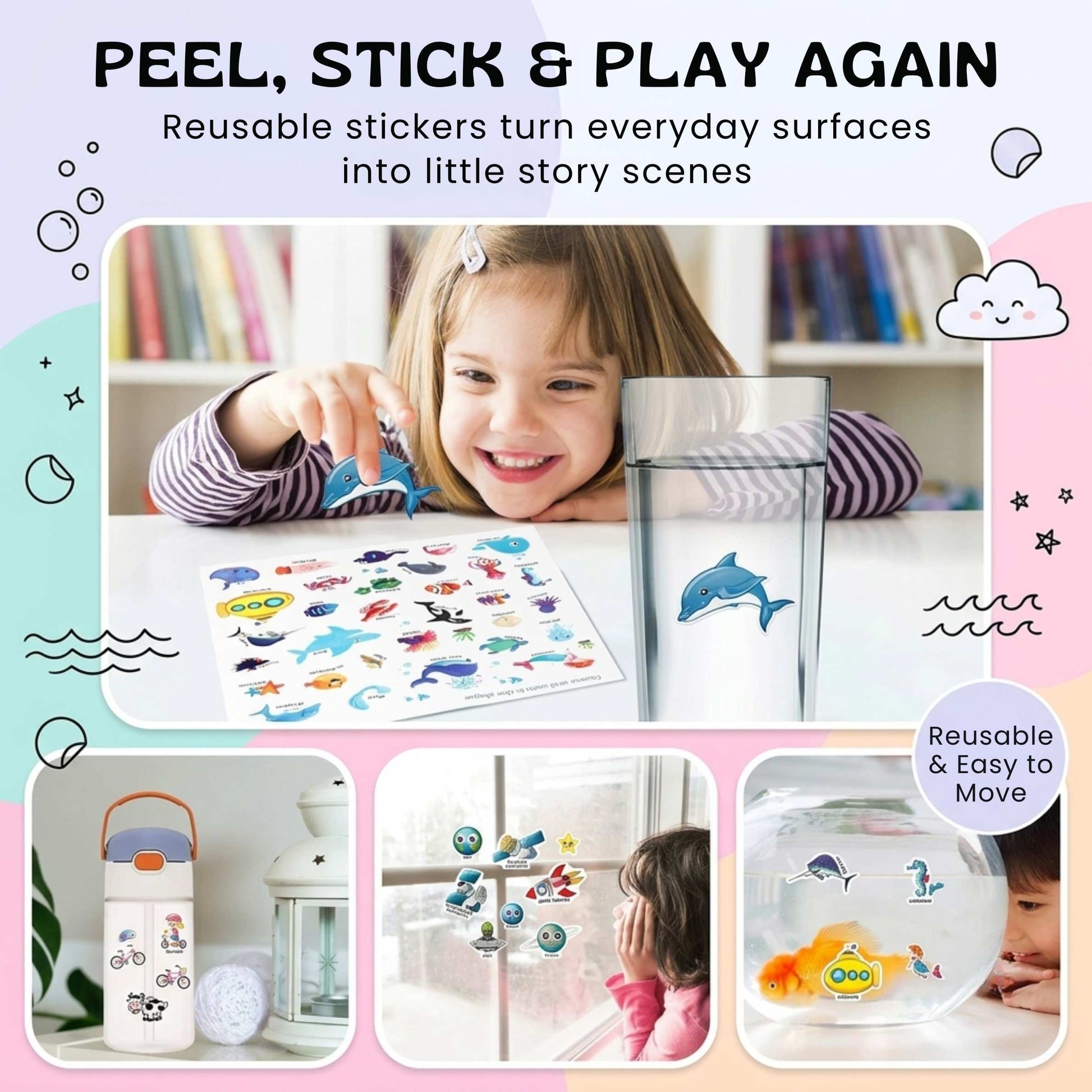 Reusable MiniScene Sticker Book