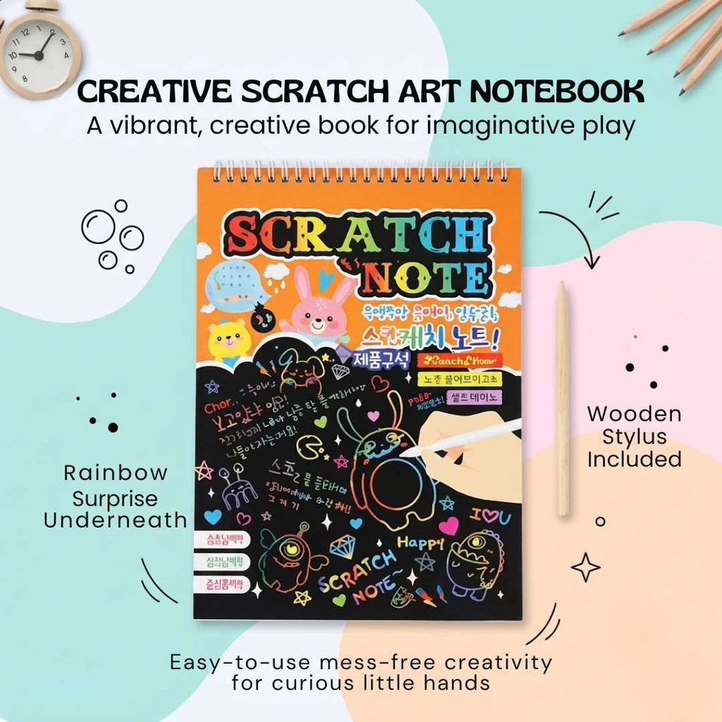 RainbowReveal Scratch Art Kit