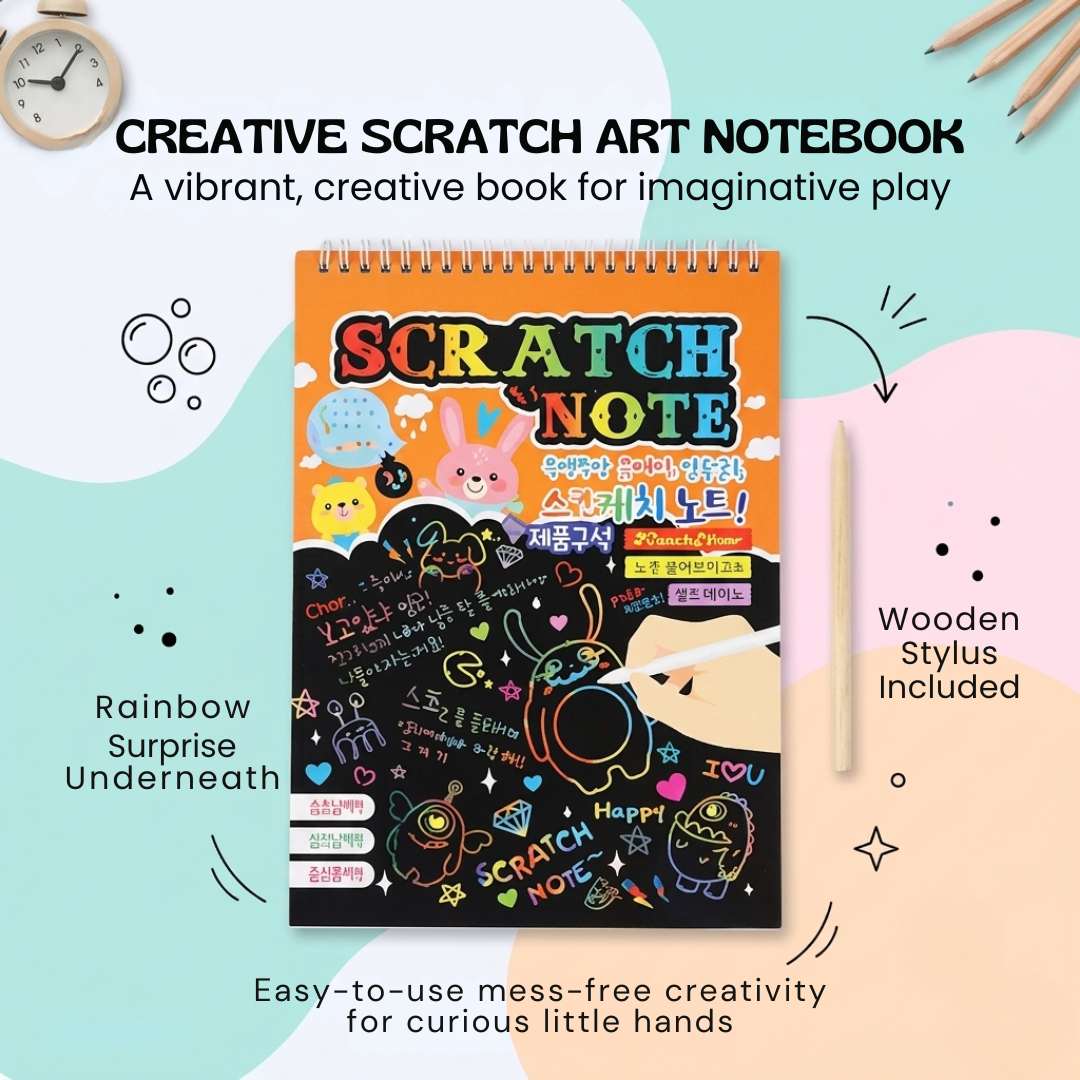 RainbowReveal Scratch Art Kit