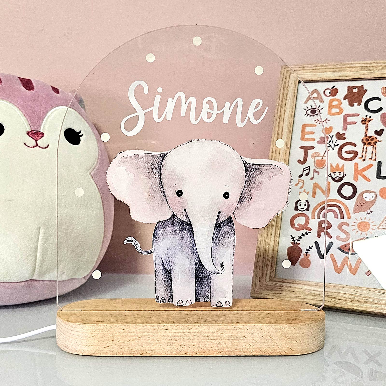 Personalized Cute Animal LED Night Light