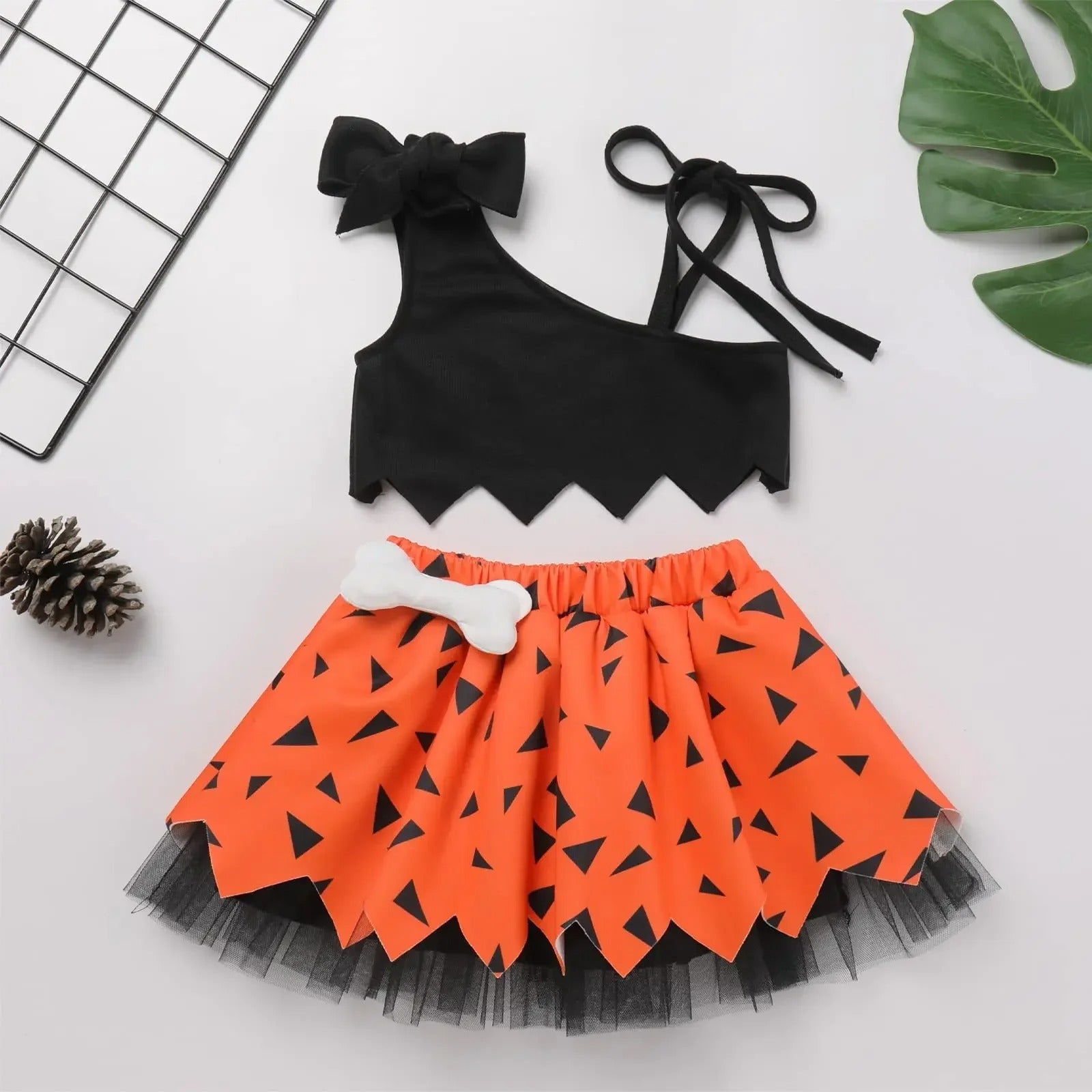 Kids Caveman Stone Age Costume Set