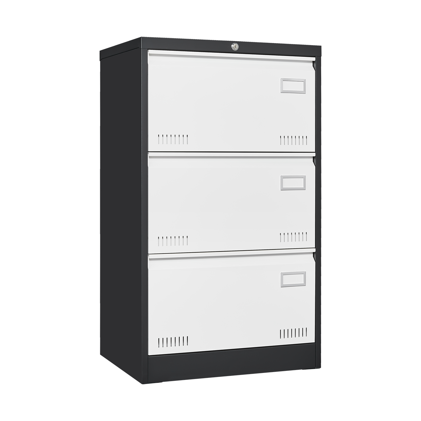 3 Drawer Metal Lateral File Cabinet with Lock Office Vertical Files Cabinet for Home Office