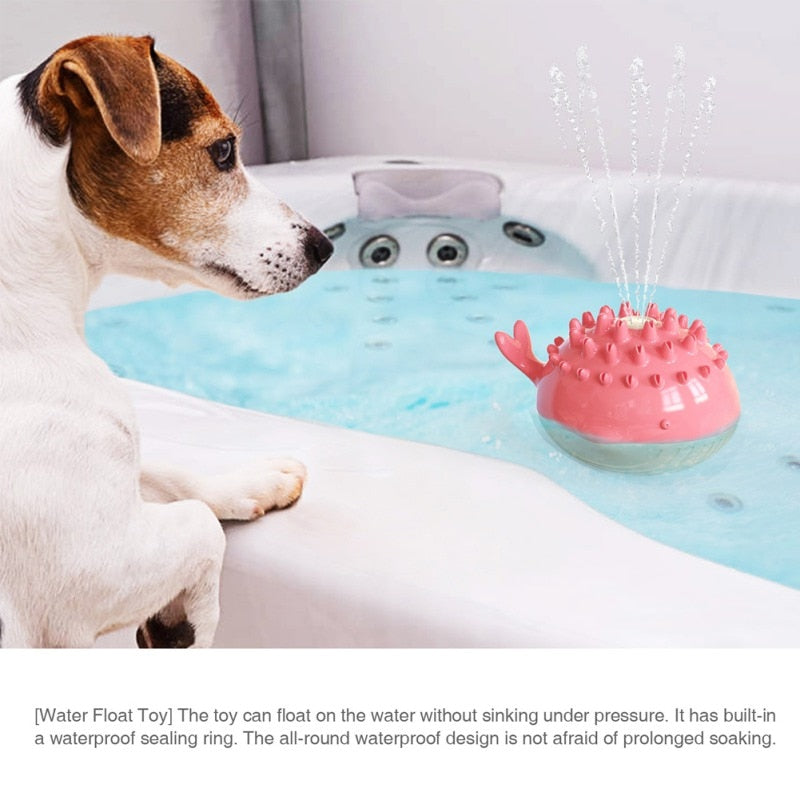 Dog Interactive Water Jet Toy Molar Teeth Cleaning Crocodile Floating Toy Pet Dog Squeaker Dog Training Toys Pets Accessories