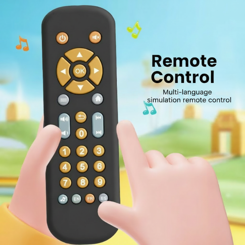 Kids pretend play remote control toy with music and sound buttons
