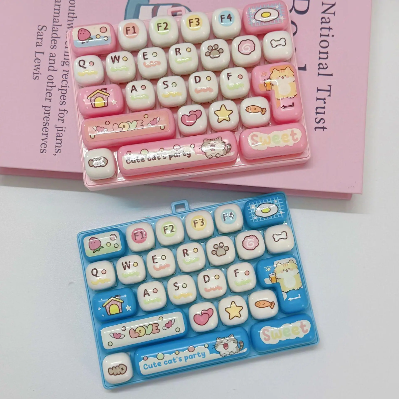 Close-up of the fidget keyboard toy keys designed for sensory feedback