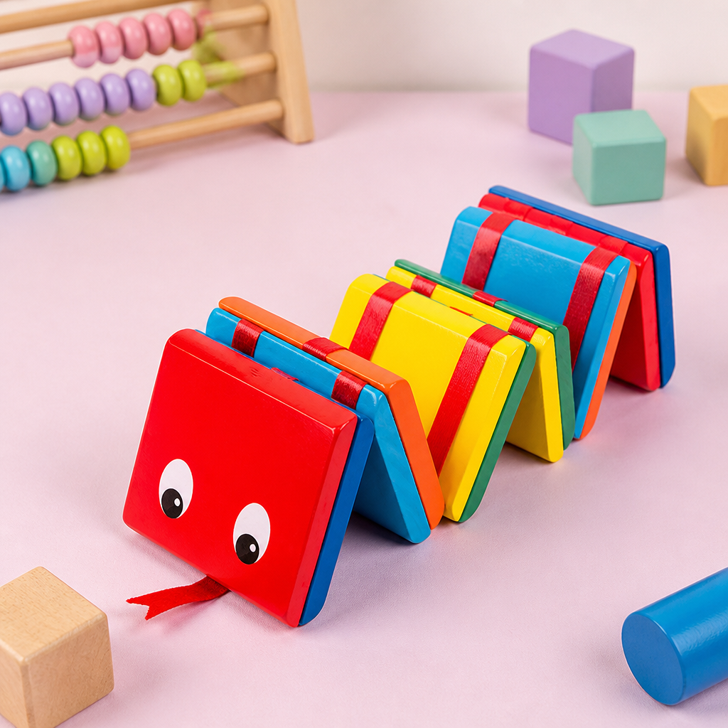 Wooden Educational Colour & Cognitive Building Blocks