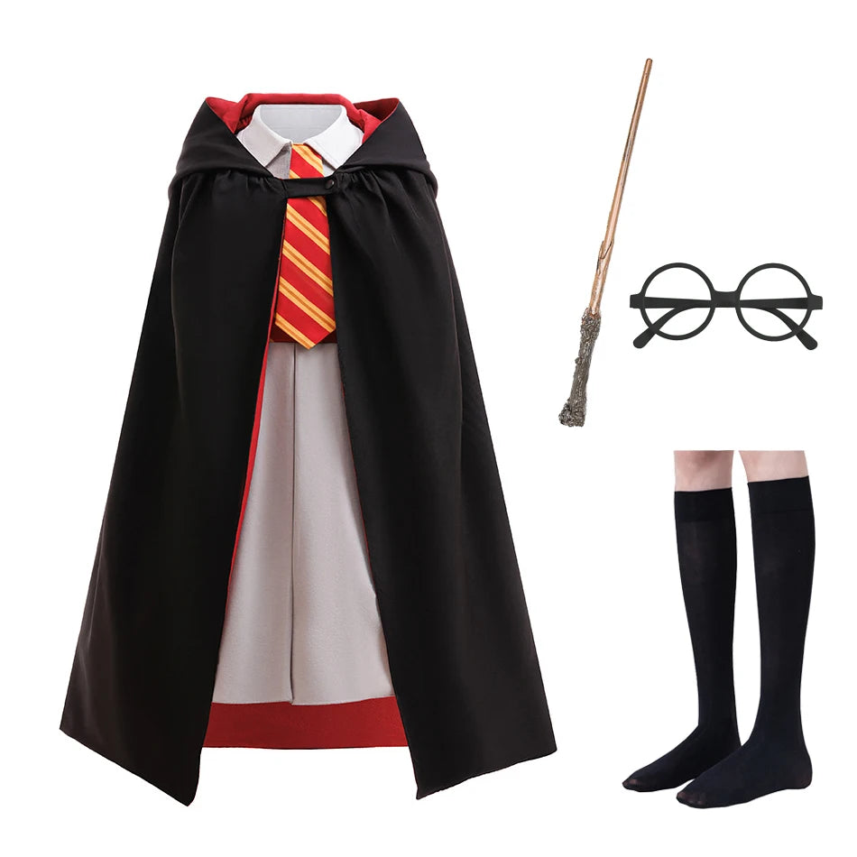 Girls Wizard Robe Costume Set