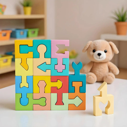 Educational Wooden Montessori Puzzle for Kids Development