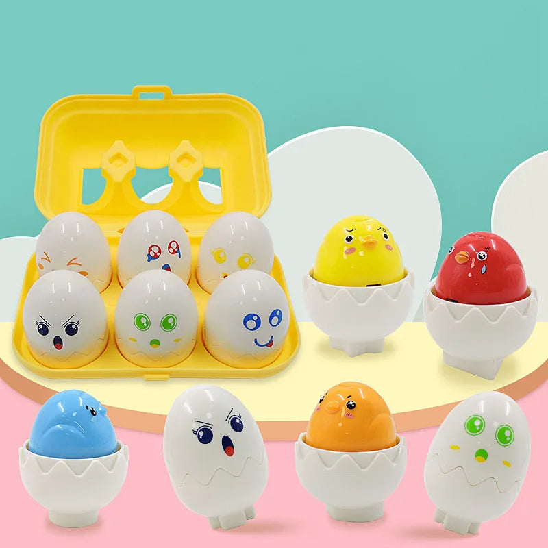 Montessori 3D Egg Sorting Puzzle Game for Kids