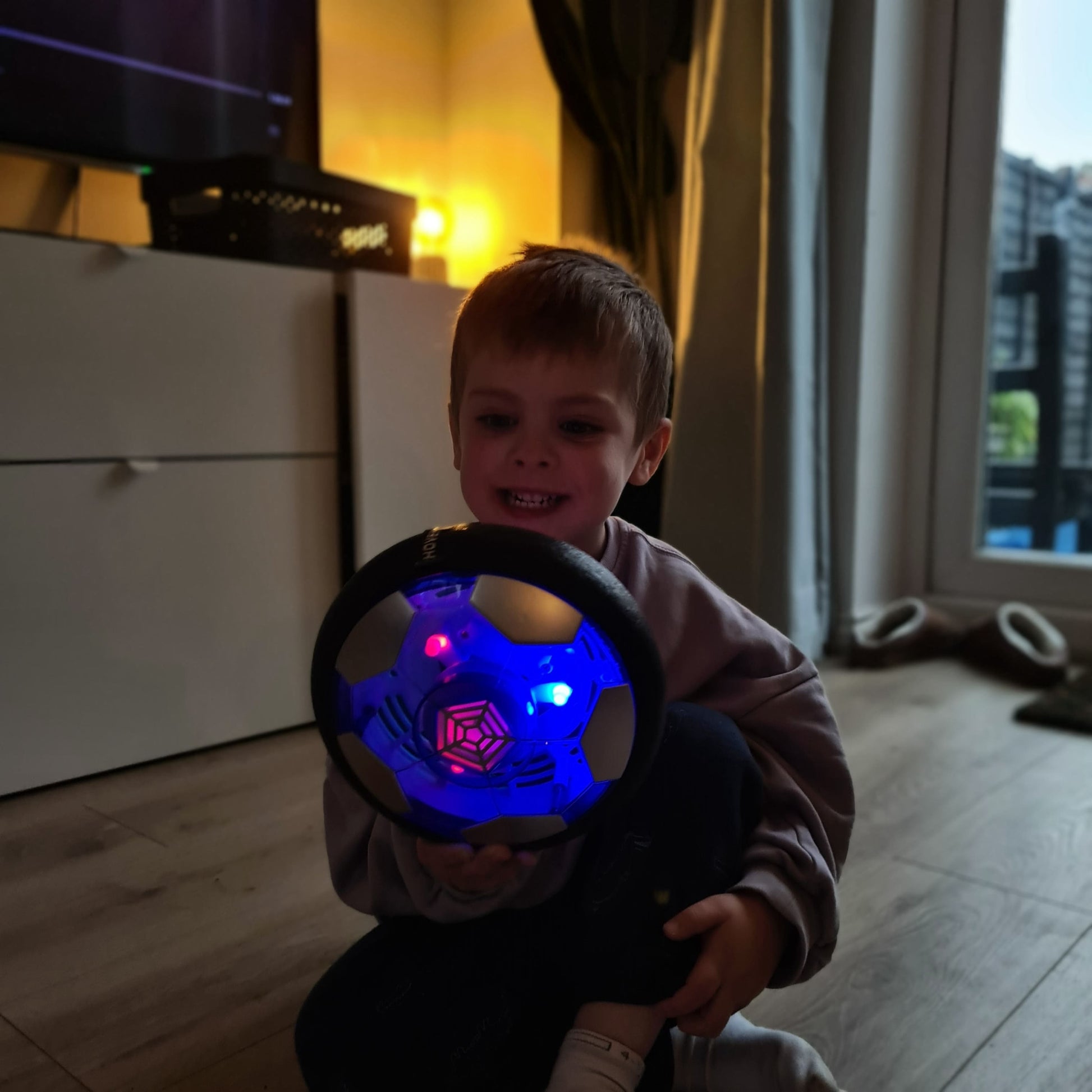 LED Light-Up Sliding Soccer Ball for Kids