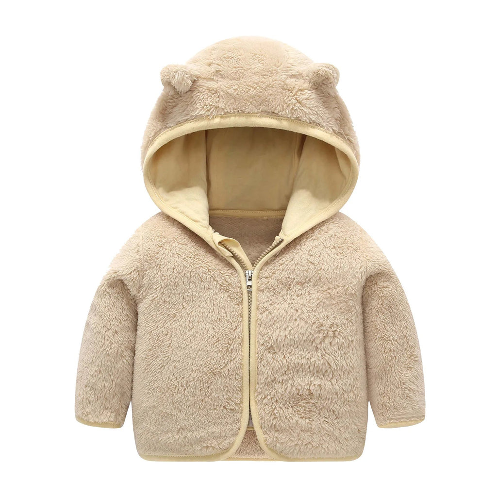Soft Hooded Infant Winter Jacket For Babies 3-24 Months