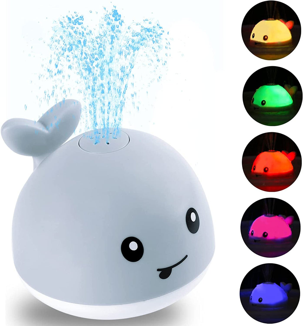 Baby Bath Light Up Whale Sprinkler
