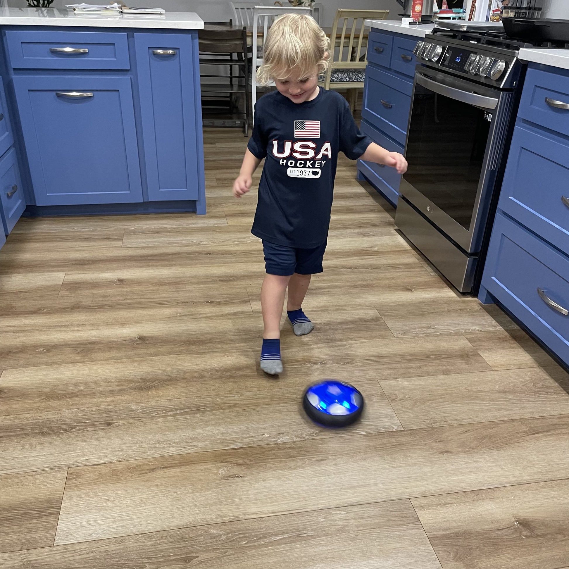 LED Light-Up Sliding Soccer Ball for Kids