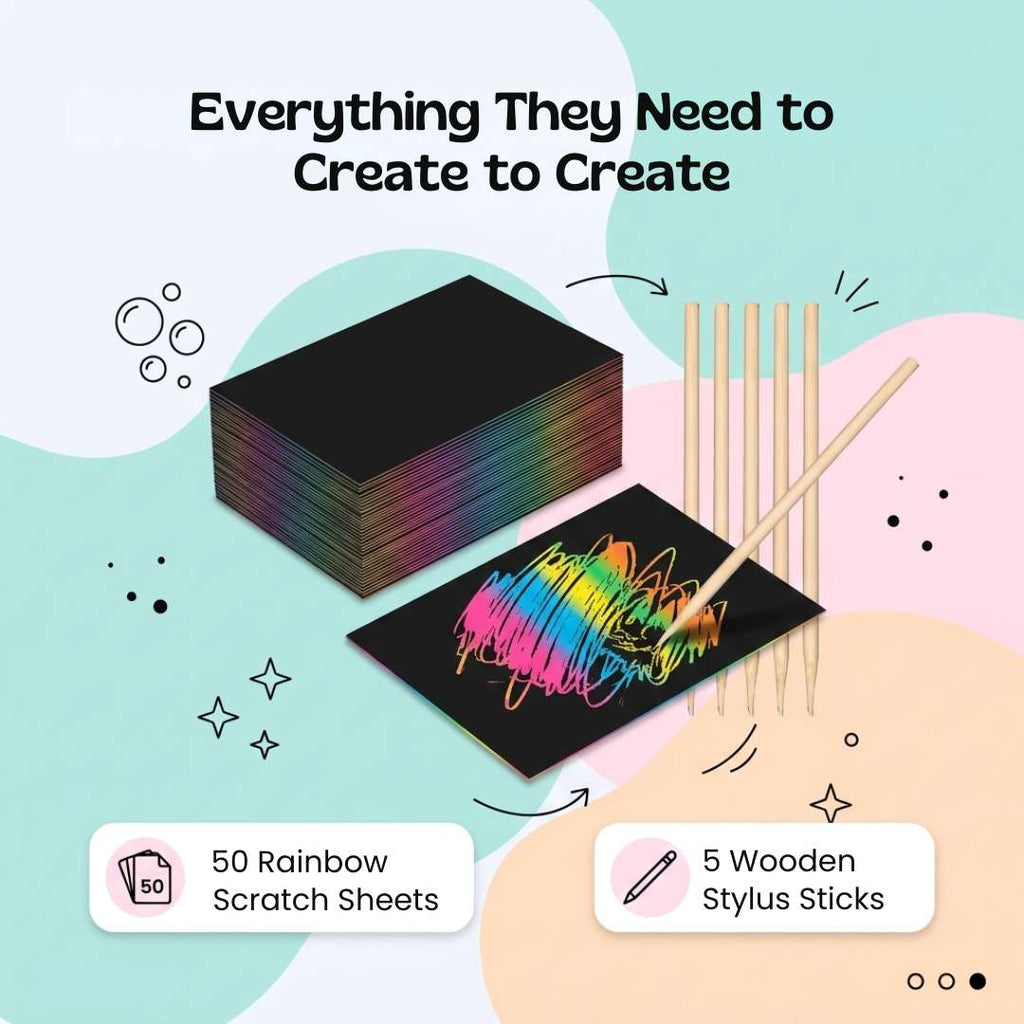 RainbowReveal Scratch Art Kit