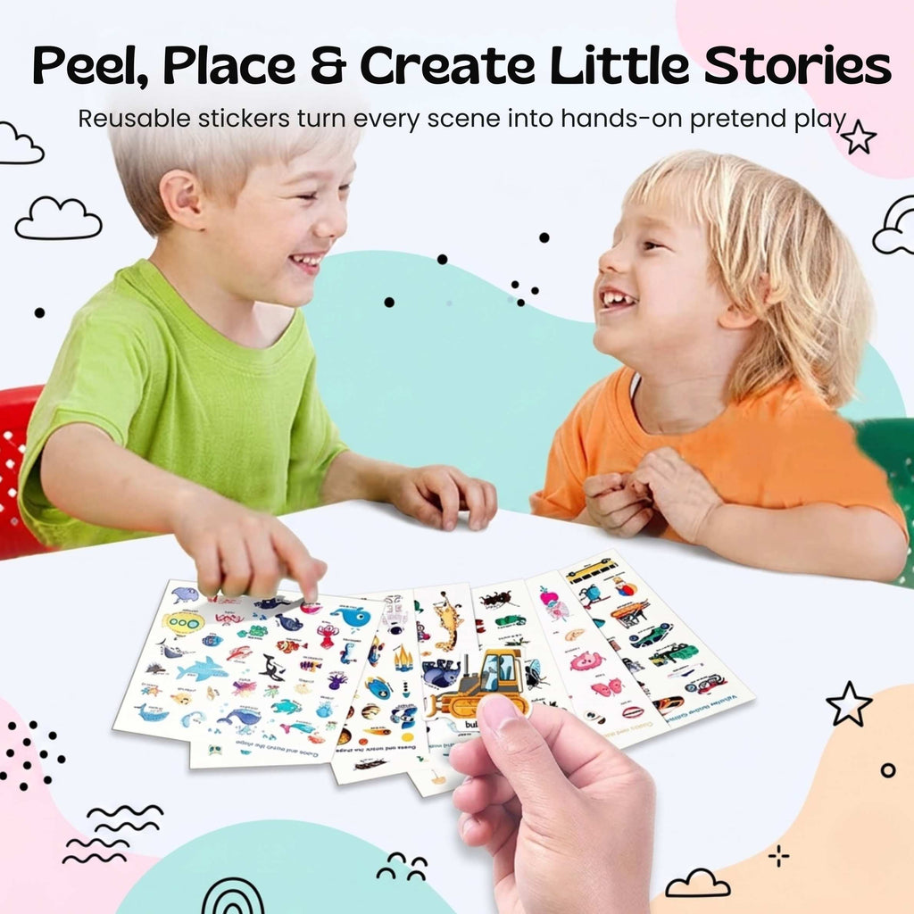 Reusable MiniScene Sticker Book