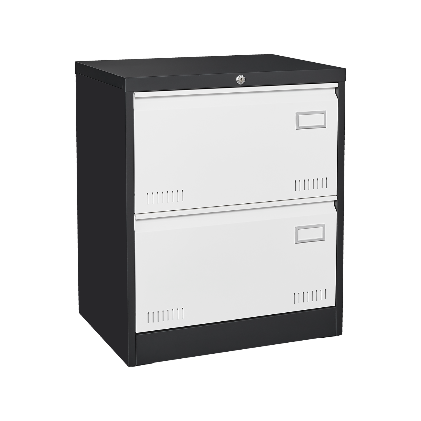 2 Drawer Metal Lateral File Cabinet with Lock Office Vertical Files Cabinet for Home Office/Legal/Letter/A4