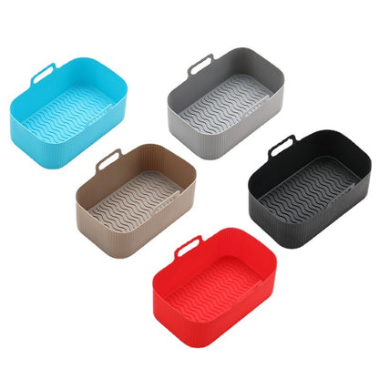 Air fryer thickened silicone pad barbecue plates ovens microwave ovens insulation rectangular trays