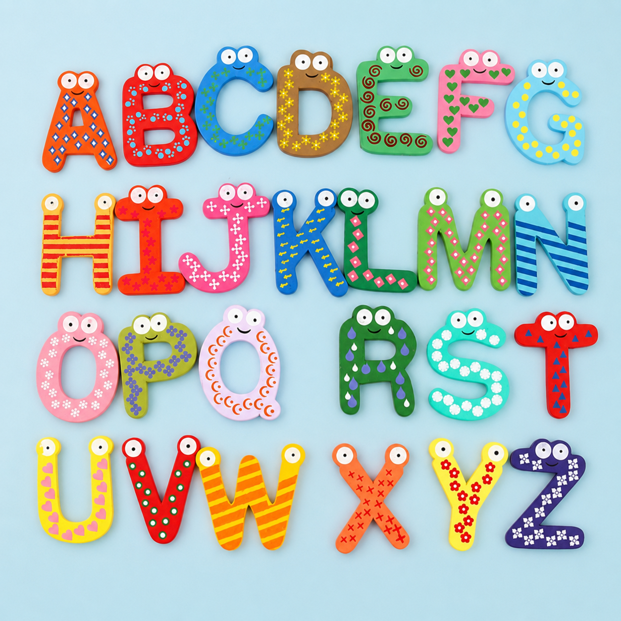 Magnetic Wooden Alphabet Letters
