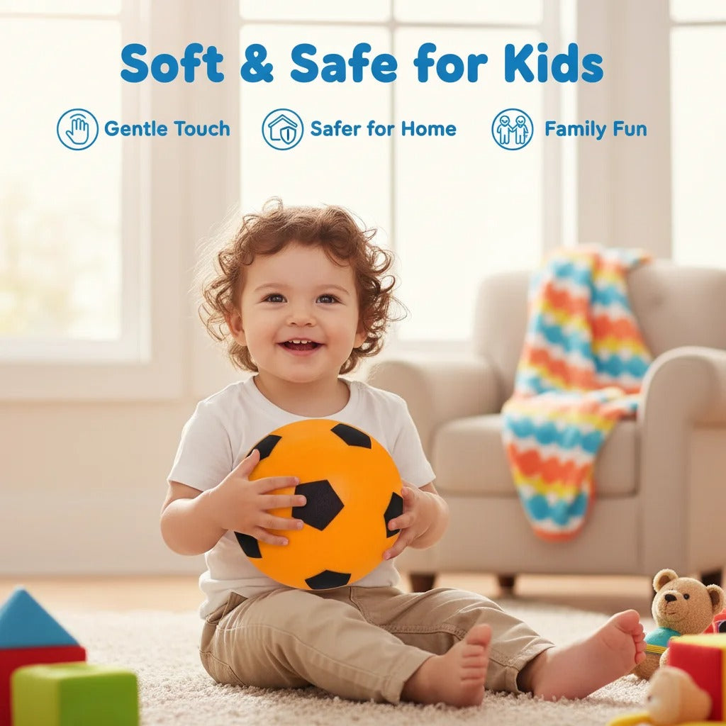 Soft Plush Soccer Ball for Indoor Play