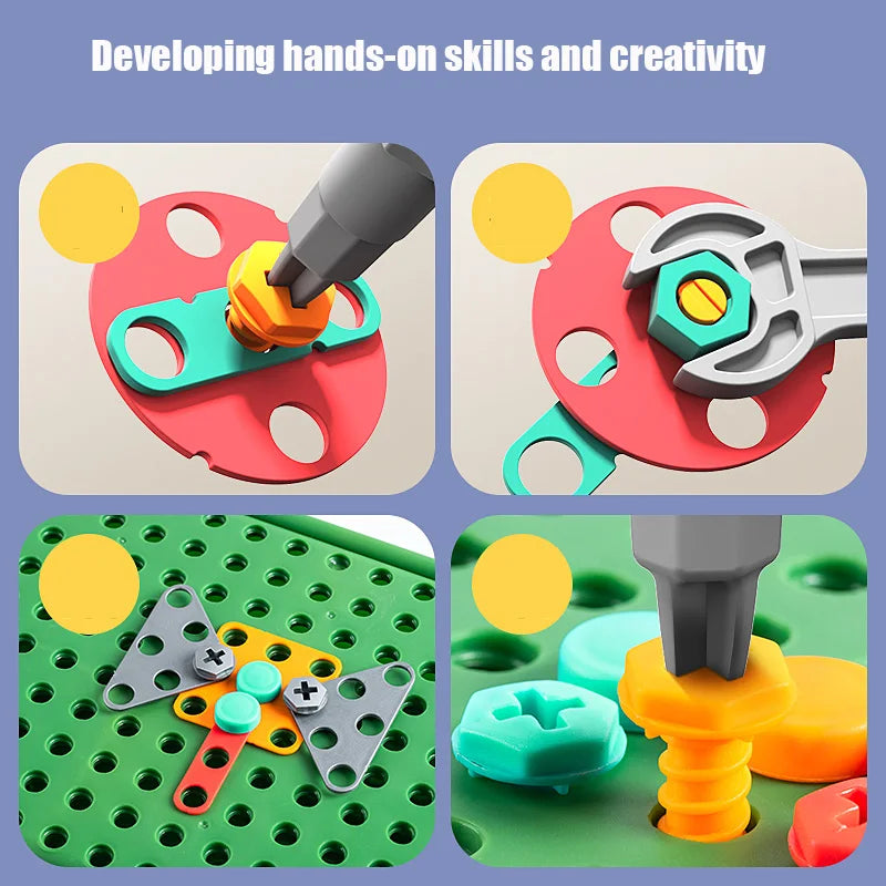 Montessori DIY Little Engineer Wooden Tool Box Set