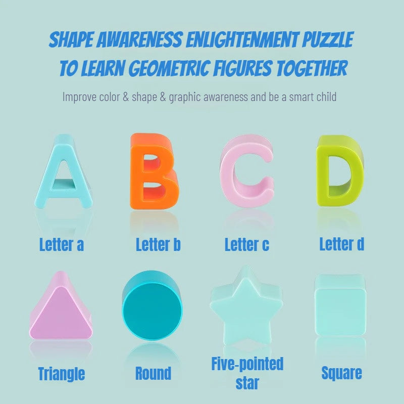Colorful Shape Sorting Bucket Toy for Early Learning and Play