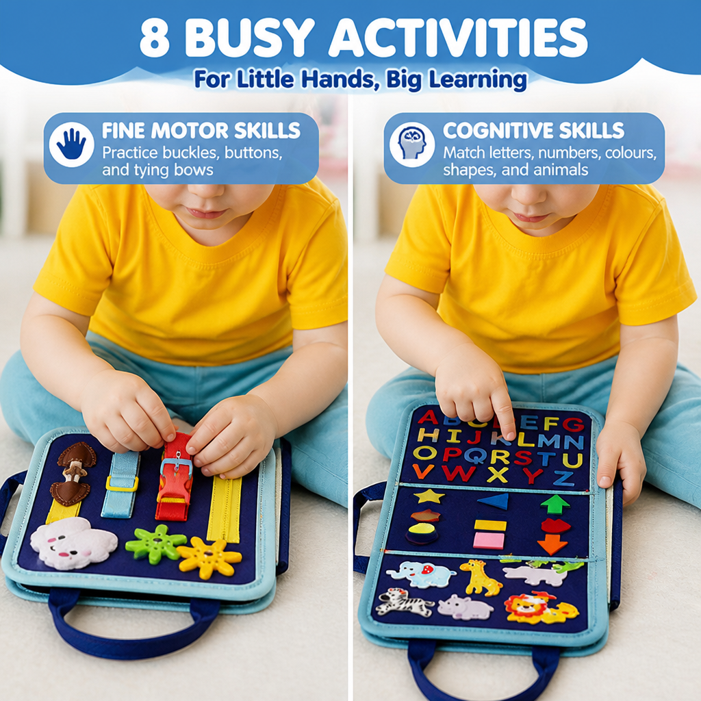 Montessori Busy Board for Kids