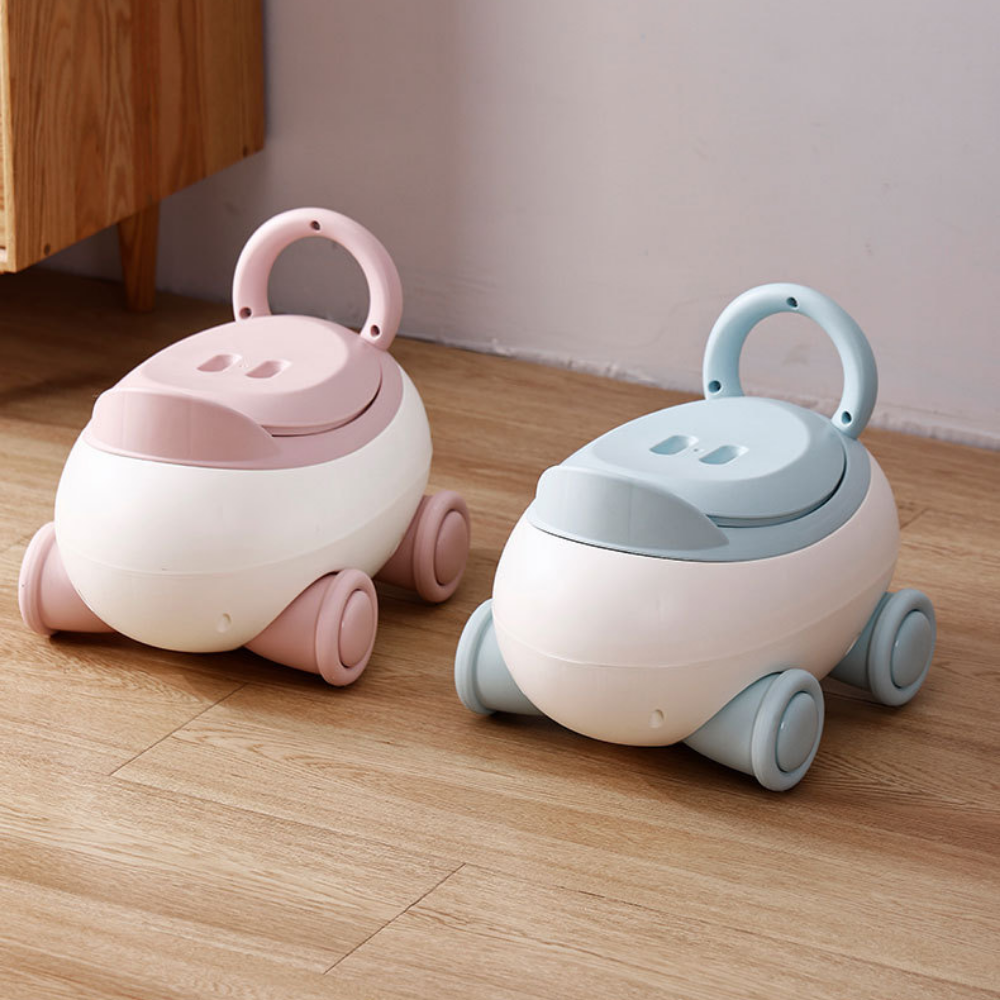 Open toddler potty chair showing seat and removable bowl