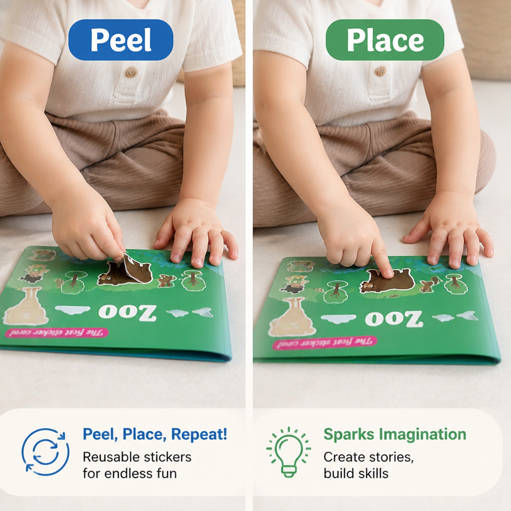 Reusable MiniScene Sticker Book