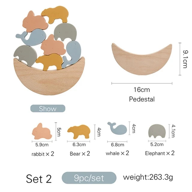 3D Wooden Forest Animals Puzzle Board Montessori Educational Toy