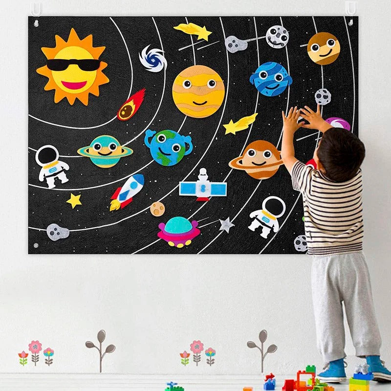 Felt Activity Board for Early Learning and Sensory Play