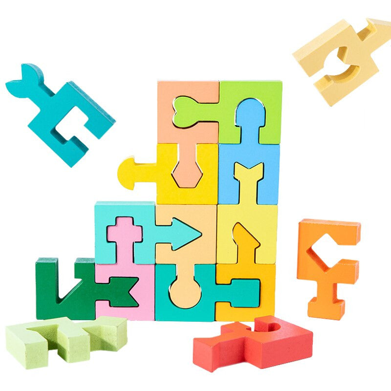 Educational Wooden Montessori Puzzle for Kids Development