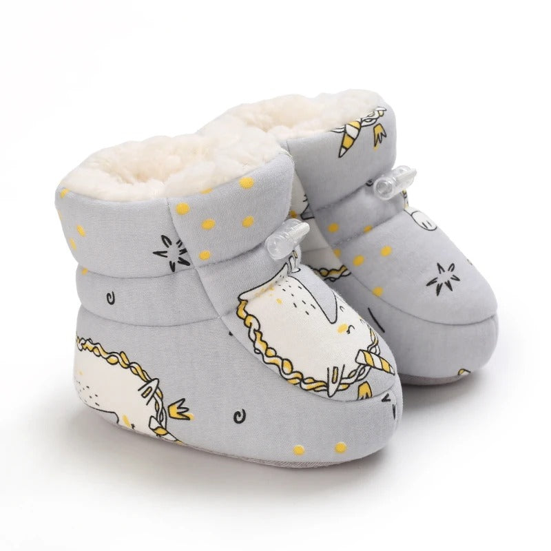Cozy Fur-Lined Baby Boots With Non-Slip Soles