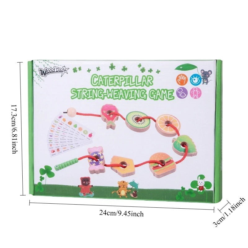 Wooden Threading Toy Set
