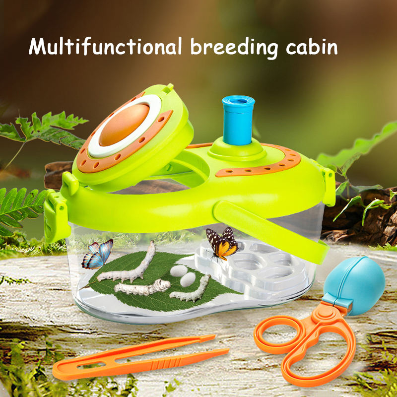 New Design Educational 360 Rotation Magnifying Lights Animal Insect Observation multifunctional breeding cabin toy