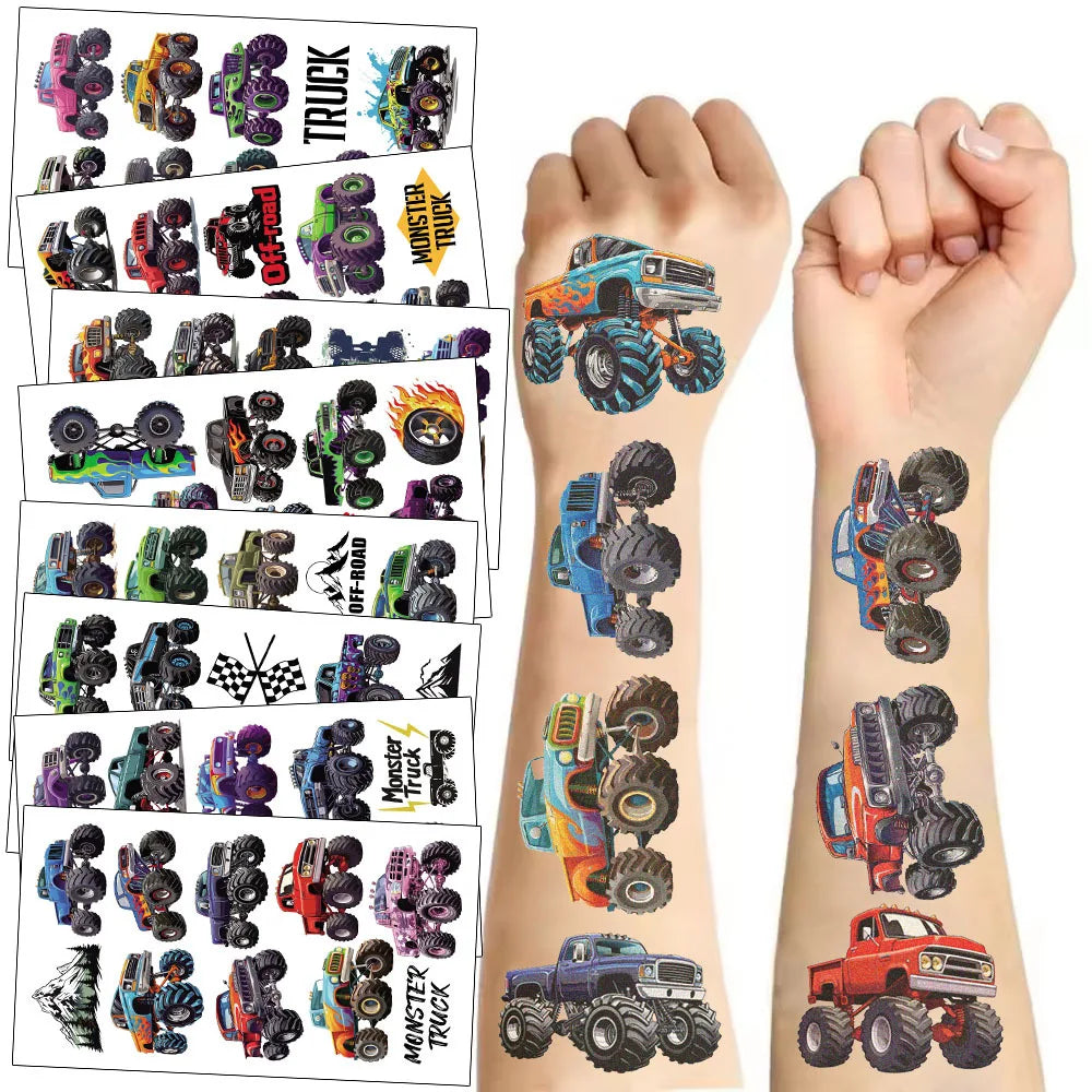 Dinosaur Stickers for Kids – 10 Pack Waterproof Body Art