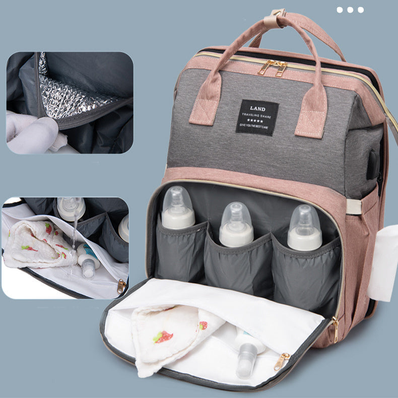 3-in-1 Baby Crib Travel Backpack