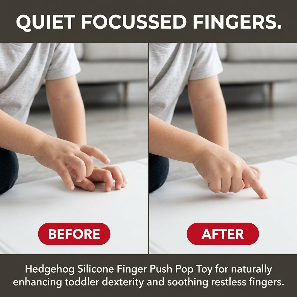Hedgehog Silicone Finger Push Pop Toy for Kids Sensory and Stress Relief