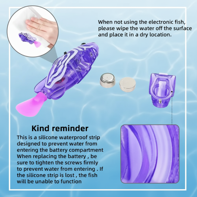 Child-friendly swimming fish bath toy designed for water play