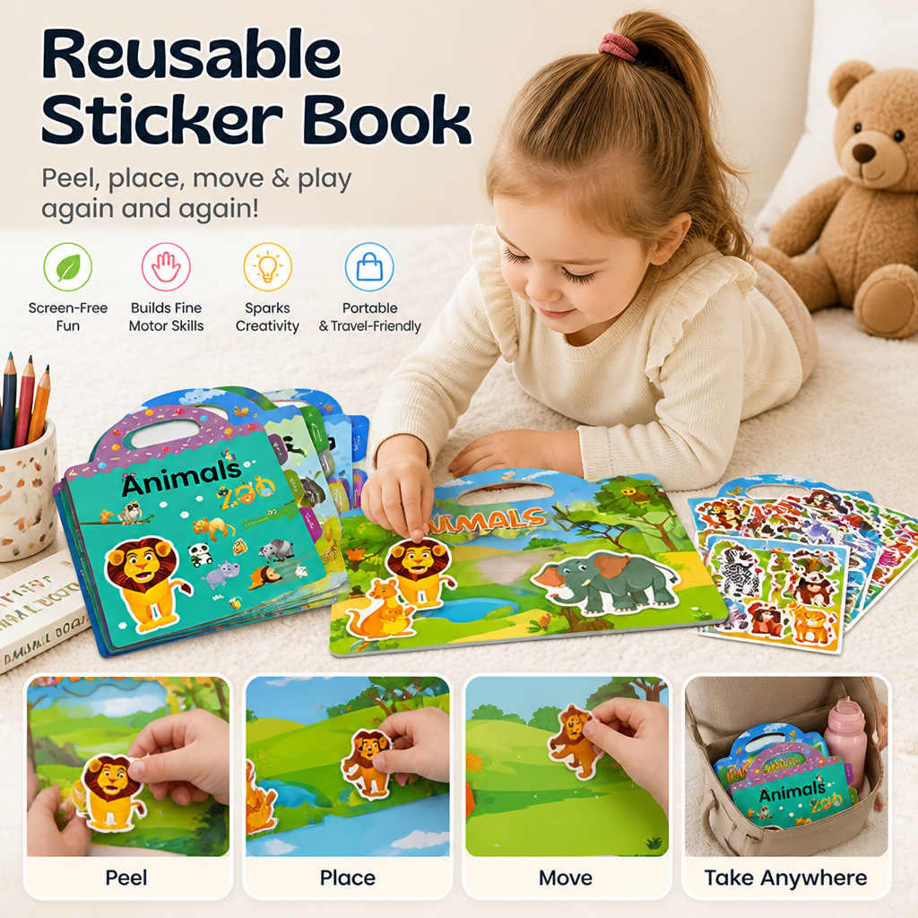 Reusable Sticker Book