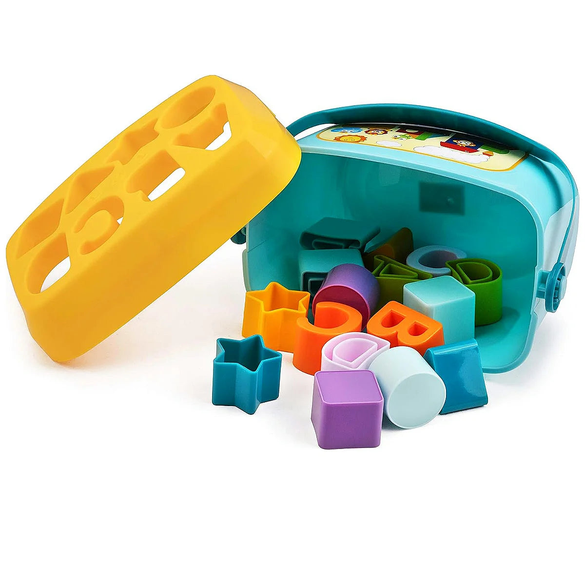 Colorful Shape Sorting Bucket Toy for Early Learning and Play