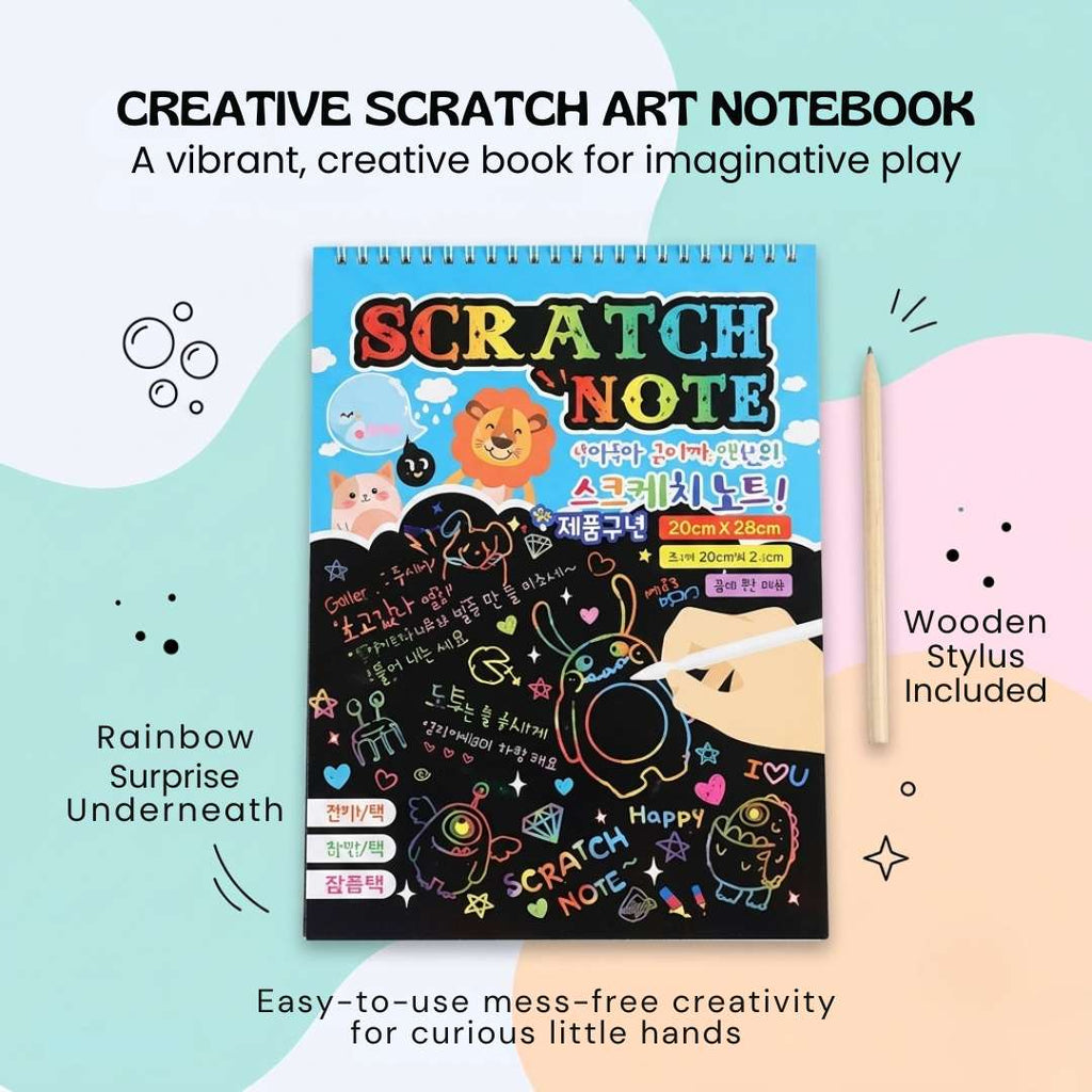 RainbowReveal Scratch Art Kit
