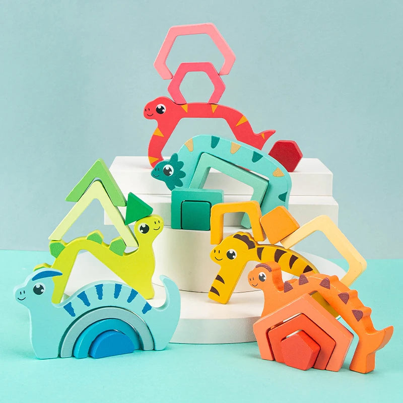 Wooden Dinosaur Puzzle Toy