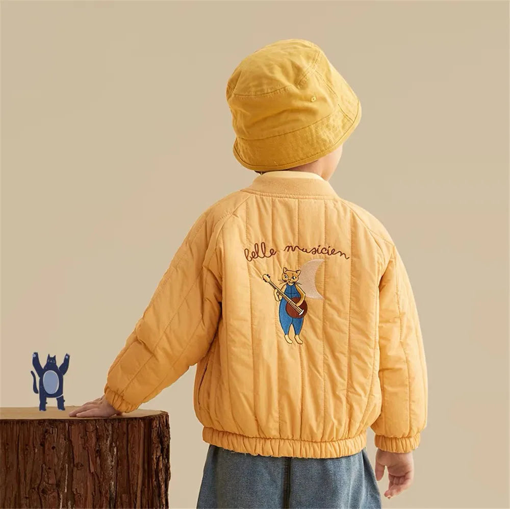Embroidered Cotton Winter Jacket