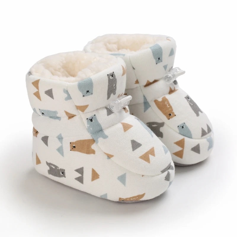 Cozy Fur-Lined Baby Boots With Non-Slip Soles