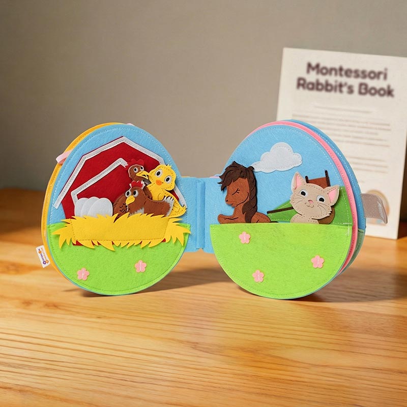 Montessori Wooden Rabbit Shape Sorting Puzzle Toy