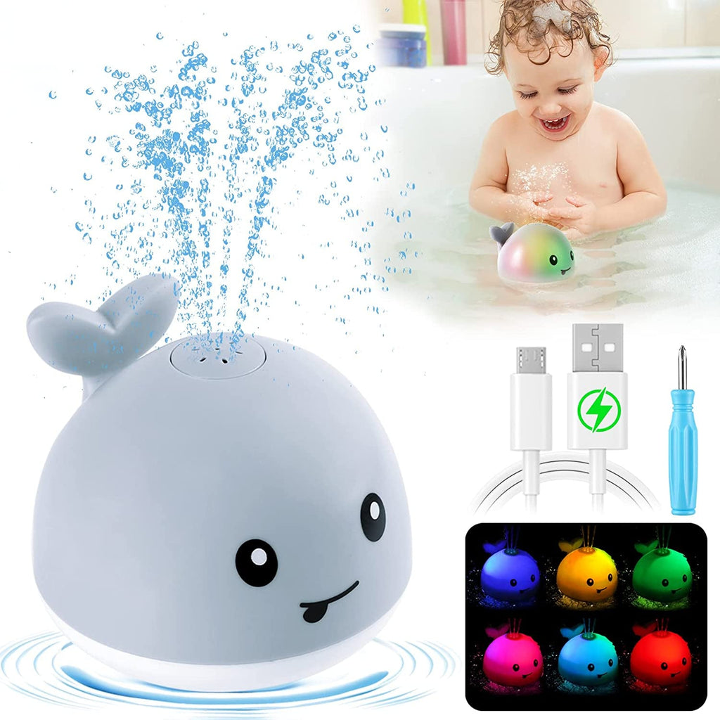 Baby Bath Light Up Whale Sprinkler