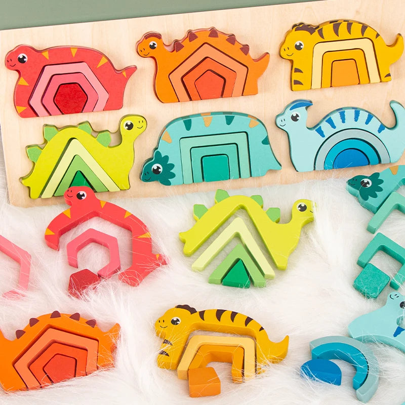 Wooden Dinosaur Puzzle Toy
