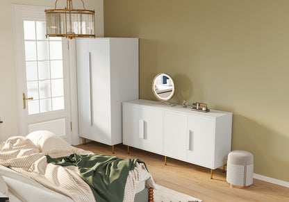 Sideboard Buffet Cabinet with Storage Modern Storage Cabinets White